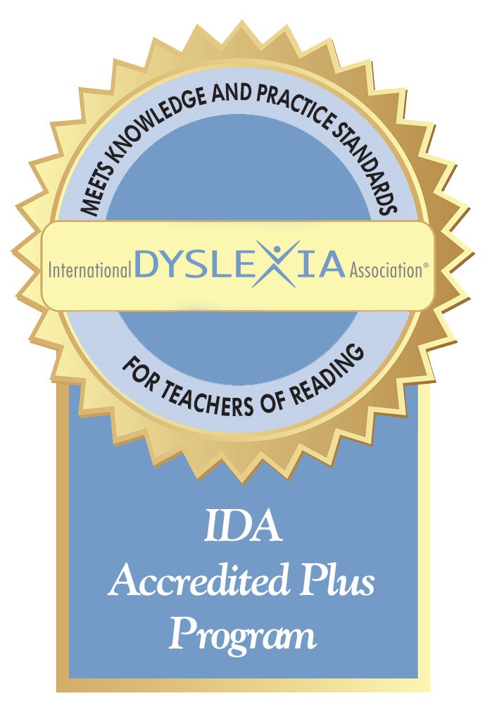 IDA Accredited Plus Program logo for teachers of reading