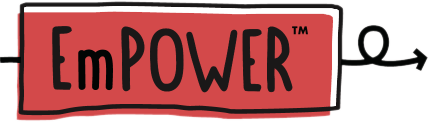 EmPOWER logo with a hand-drawn style, indicating empowerment