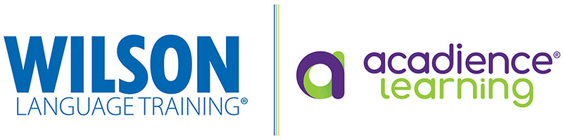 Wilson Language Training and Acadience Learning logos side-by-side