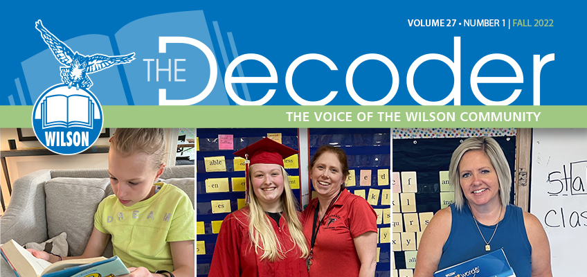 The Decoder Fall 2022 cover features students and staff from Wilson Community.