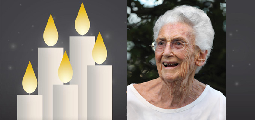 In Memoriam: Margaret DeVane Logue, with memorial candles