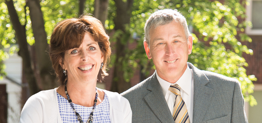 Letter to the Wilson Community: smiling couple outdoors